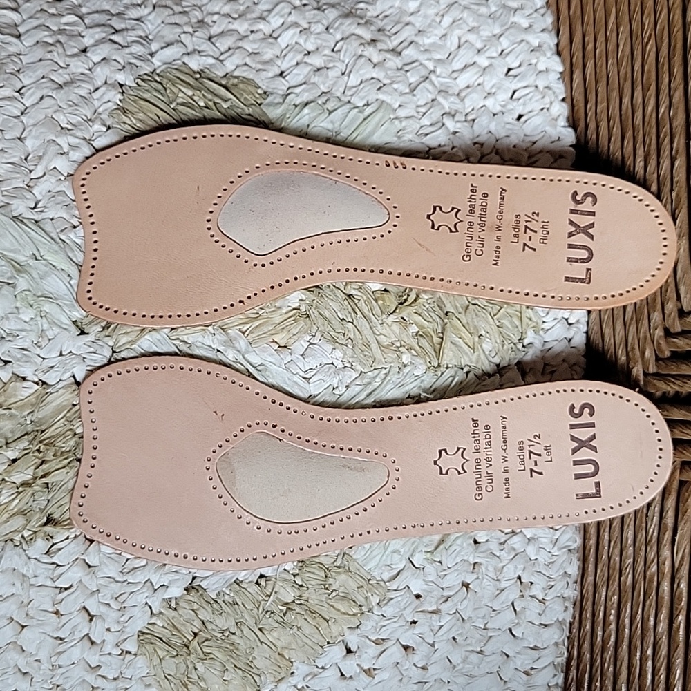 Luxis leather insoles, size 7-7.5